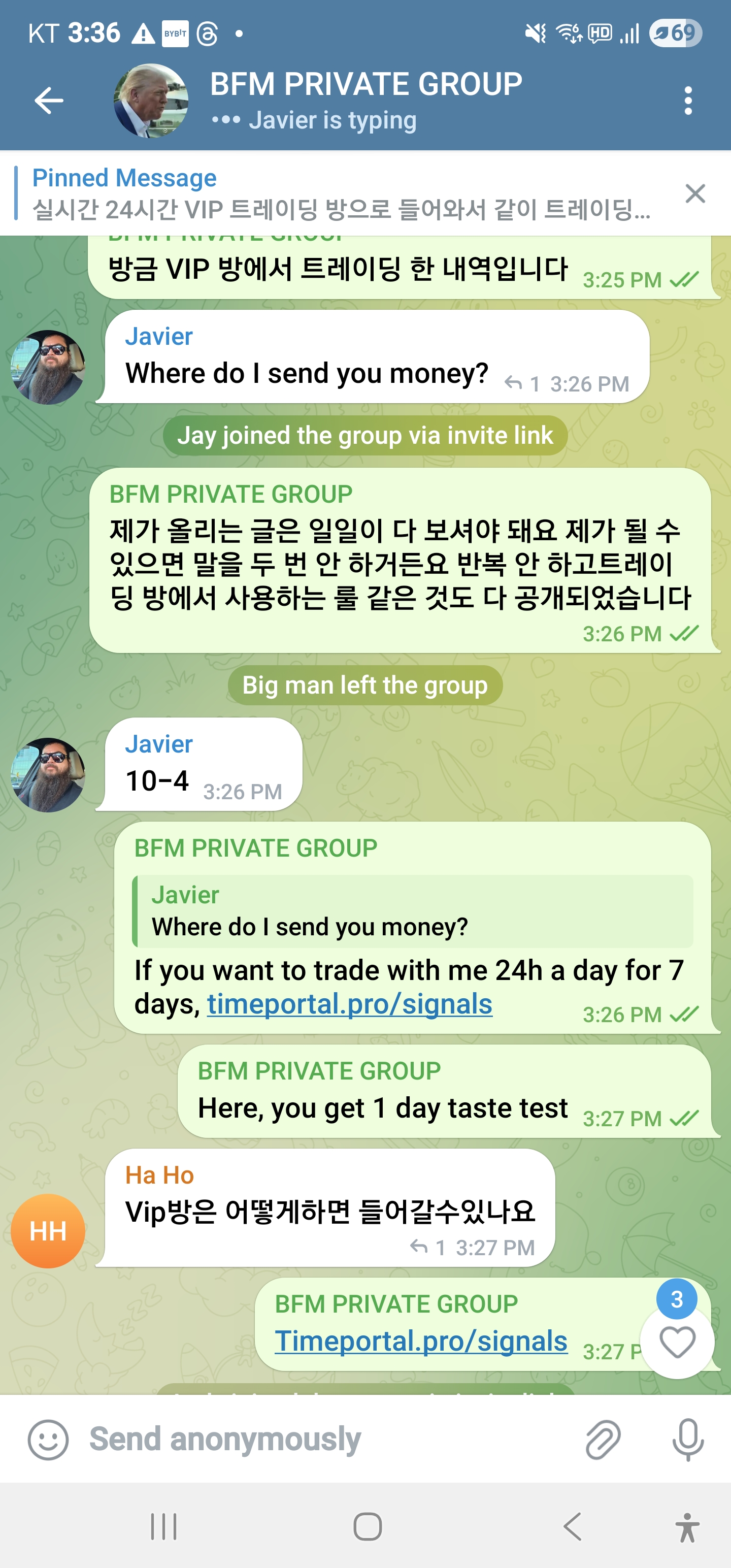 Trading Result