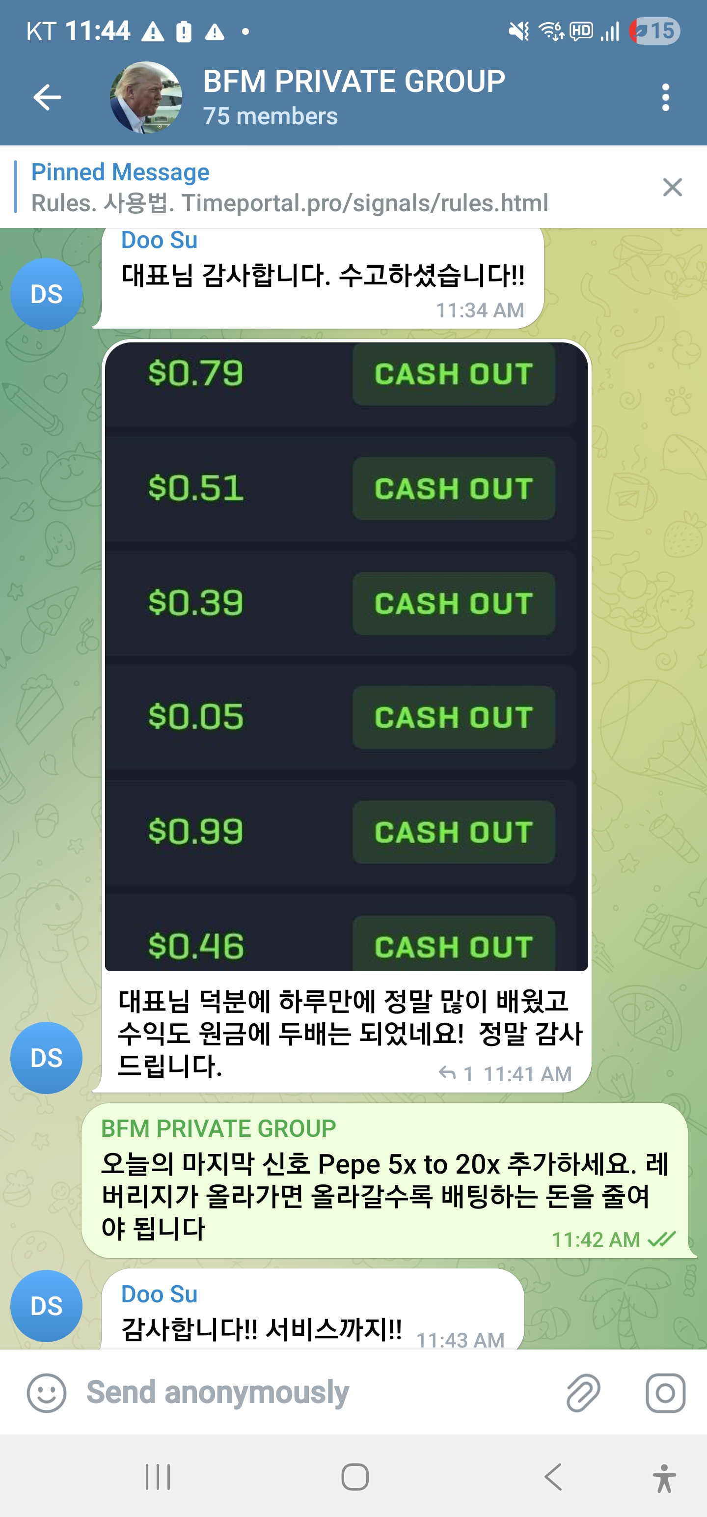 Trading Result