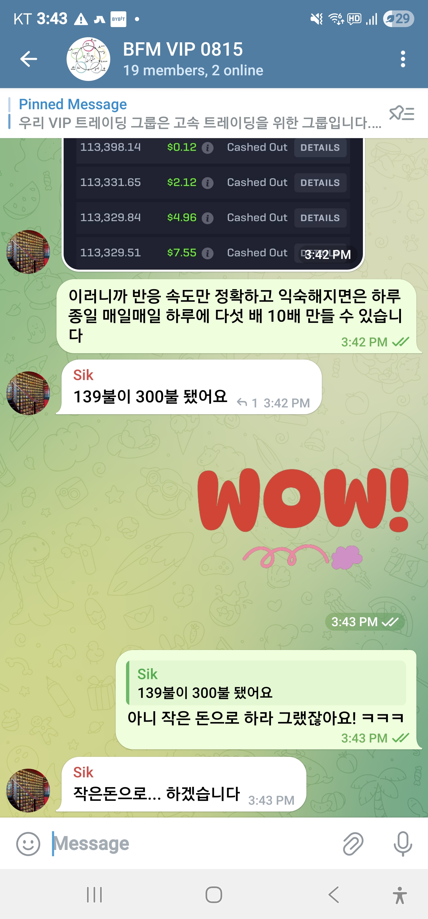 Trading Result