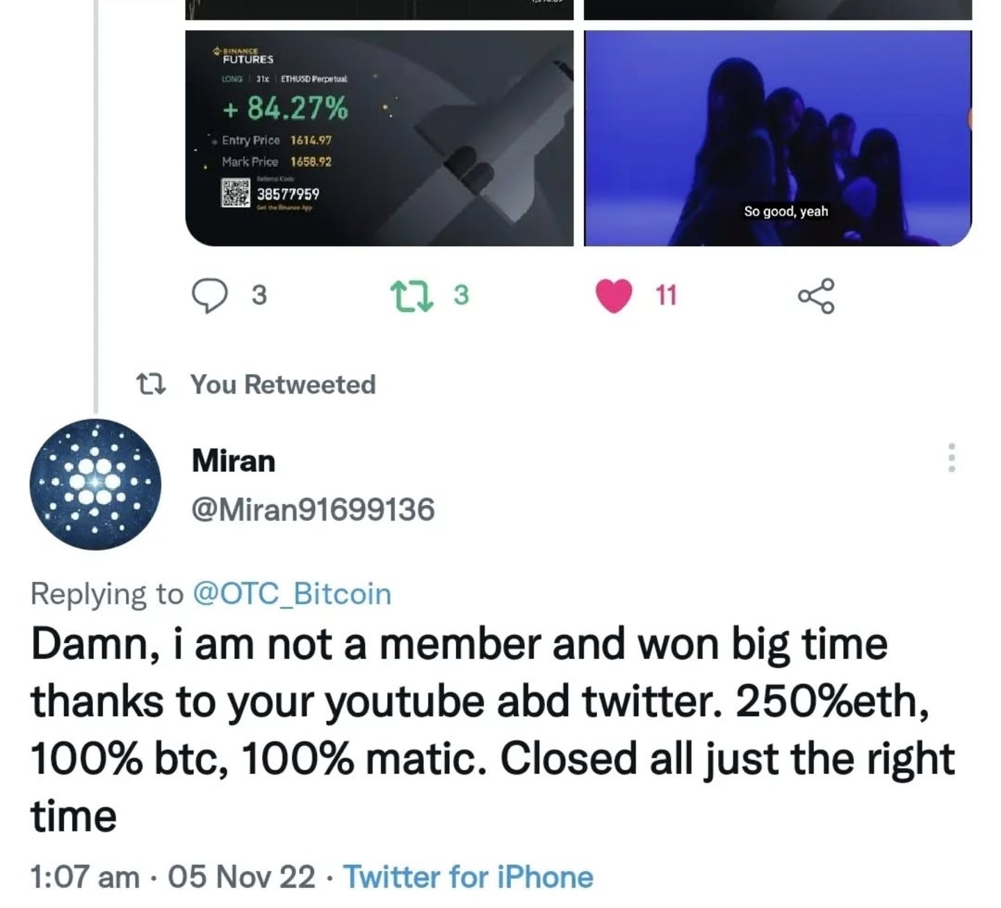 Trading Result